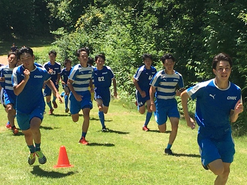 サッカー部 夏 蔵王坊平強化合宿 山形県立山形中央高等学校